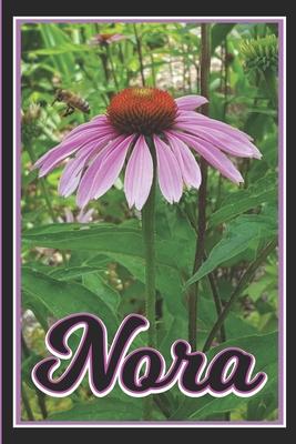 Nora: Purple Floral Design Name Journal Diary