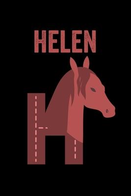 Helen: Animals Coloring Book for Kids, Weekly Planner, and Lined Journal Animal Coloring Pages. Personalized Custom Name Init