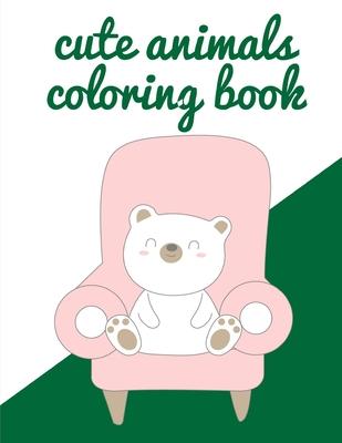 Cute Animals Coloring Book: picture books for seniors baby