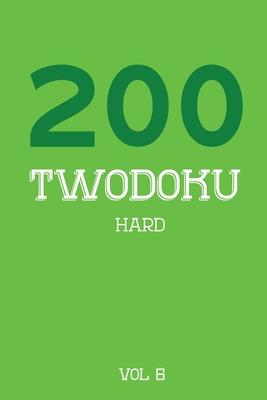 200 Twodoku Hard Vol 6: Two overlapping Sudoku, puzzle booklet, 2 puzzles per page