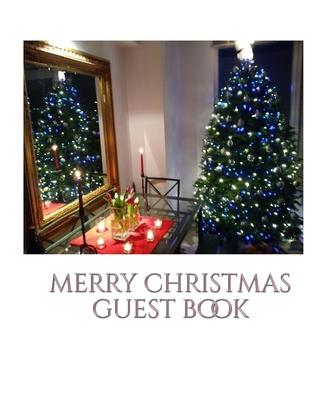 Merry christmas blank guest book