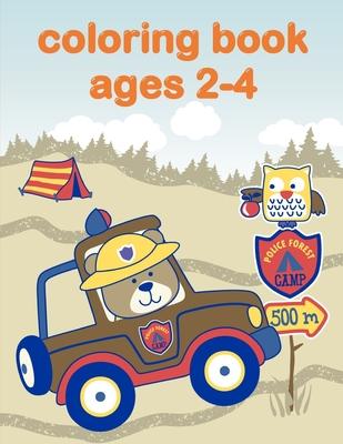 Coloring Book Ages 2-4: Coloring Book, Relax Design for Artists with fun and easy design for Children kids Preschool