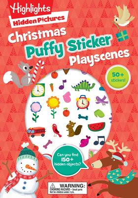 Christmas Hidden Pictures Puffy Sticker Playscenes