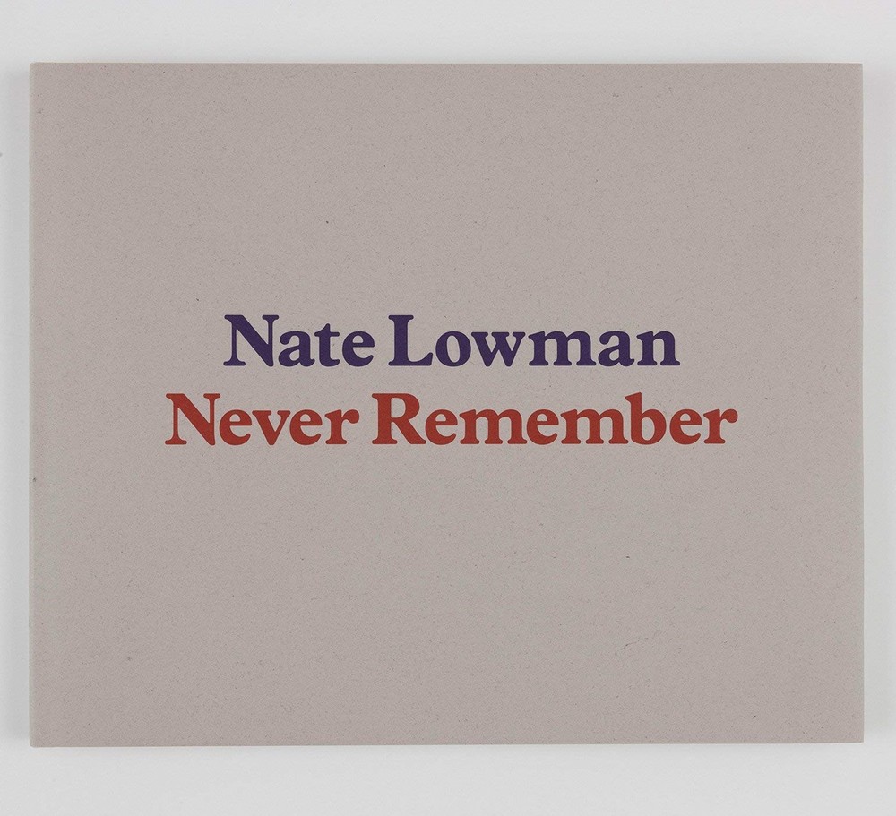 Nate Lowman: Never Remember