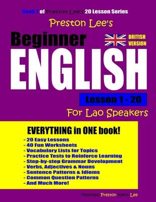 Preston Lee’’s Beginner English Lesson 1- 20 For Lao Speakers (British)