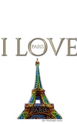 I Love Paris eiffel tower creative blank journalsir Michael Huhn designer edition