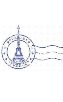 paris France postage stamp creative blank page journal