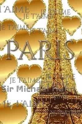 je t’’aime gold glitter eiffel Tower creative blank journal sir Michael designer edition