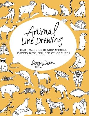 Animal Line Drawing: Learn 150+ Step-by-Step Animals, Insects, Birds, Fish, and Other Cuties