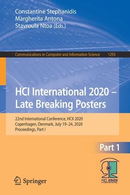 Hci International 2020 - Late Breaking Posters: 22nd International Conference, Hcii 2020, Copenhagen, Denmark, July 19-24, 2020, Proceedings, Part I