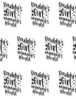 Daddy’’s Girl, Mommy’’s World Composition Notebook - Large Ruled Notebook - 8.5x11 Lined Notebook (Softcover Journal / Notebook / Diary)