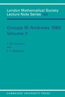 Groups St Andrews 1989: Volume 2