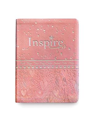 Inspire Bible for Girls NLT (Leatherlike, Pink): The Bible for Coloring & Creative Journaling