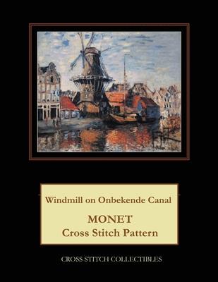 Windmill on Onbekende Canal: Monet Cross Stitch Pattern