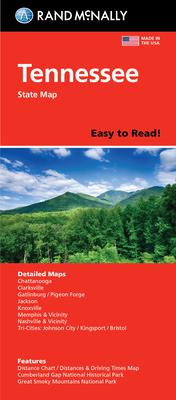 Rand McNally Easy to Read Folded Map: Tennessee State Map