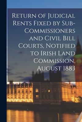 Return of Judicial Rents Fixed by Sub-Commissioners and Civil Bill Courts, Notified to Irish Land Commission, August 1883