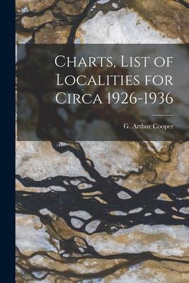 Charts, List of Localities for Circa 1926-1936