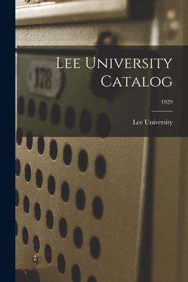 Lee University Catalog; 1929