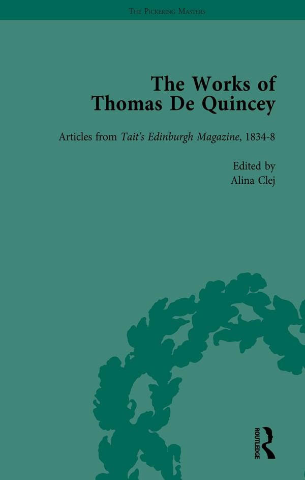 The Works of Thomas de Quincey, Part II Vol 10