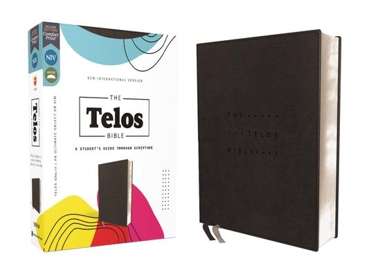 Niv, the Telos Bible, Leathersoft, Charcoal, Comfort Print: A Student’s Guide Through Scripture