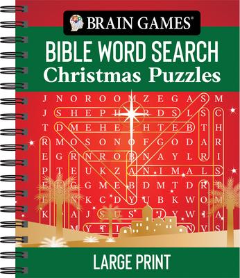 Brain Games - Bible Word Search: Christmas Puzzles - Large Print