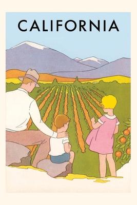 Vintage Journal California Travel Poster