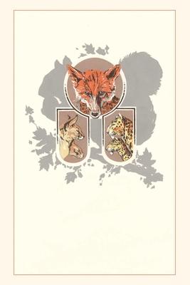 Vintage Journal Fox Lynx Cougar Squirrel