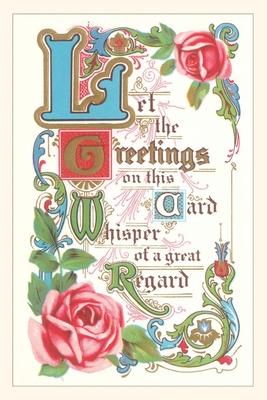 Vintage Journal Old-Fashioned Greeting Card