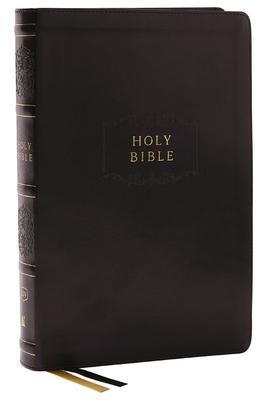 KJV Holy Bible, Center-Column Reference Bible, Leathersoft, Black, 72,000+ Cross References, Red Letter, Thumb Indexed, Comfort Print: King James Vers