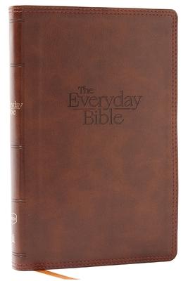 Nkjv, the Everyday Bible, Leathersoft, Brown, Red Letter, Comfort Print: 365 Daily Readings Through the Whole Bible