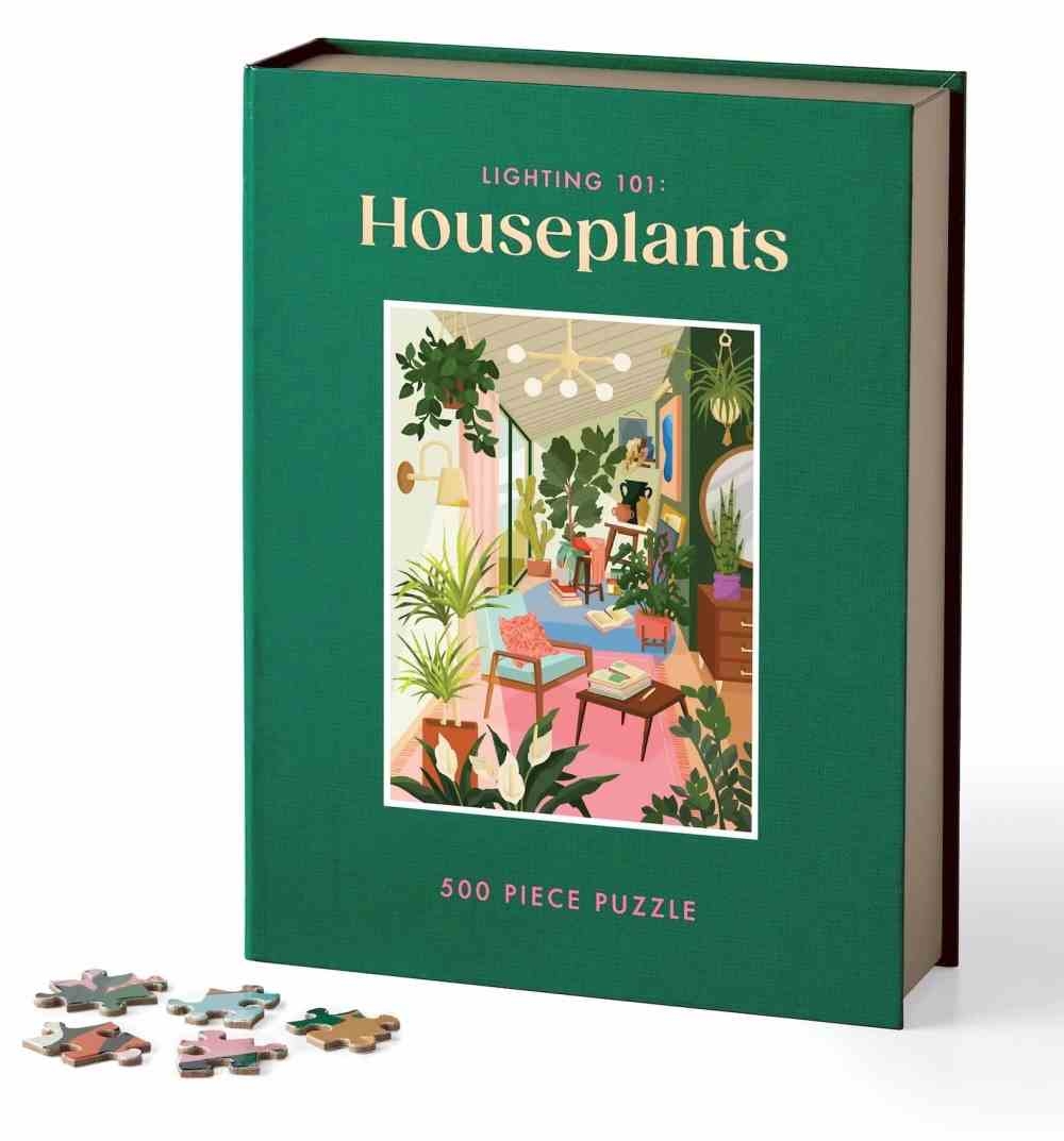 光線101：觀葉植物拼圖500片(附書本造型外盒)Lighting 101: Houseplants 500 Piece Book Puzzle