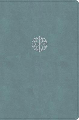 CSB Personal Size Giant Print Bible, Earthen Teal Leathertouch, Indexed