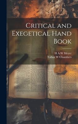 Critical and Exegetical Hand Book