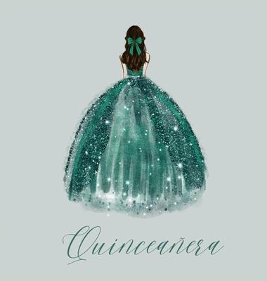 Quinceanera Guest Book with green dress