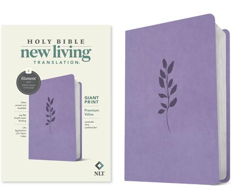 NLT Giant Print Premium Value Bible, Filament-Enabled Edition (Leatherlike, Lavender Vine)