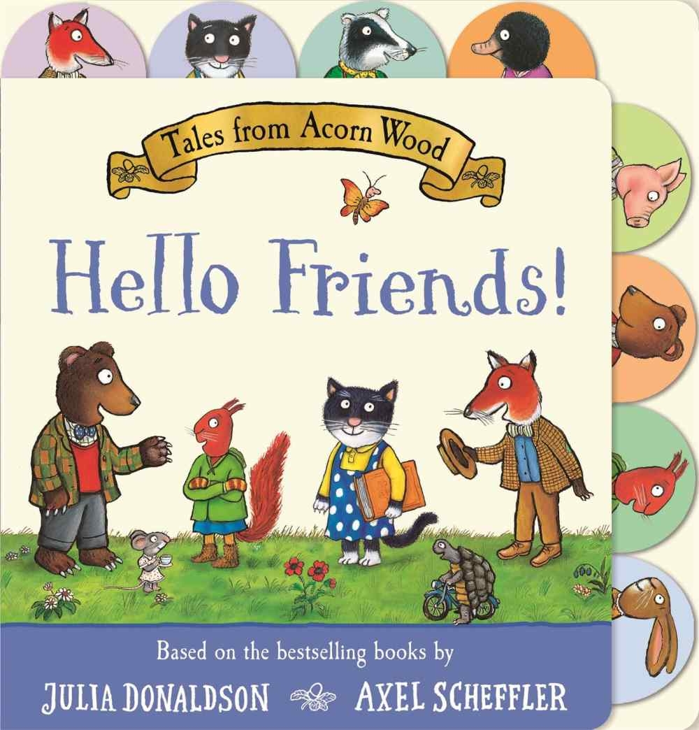 硬頁書Tales from Acorn Wood: Hello Friends!: A Tabbed Board Book