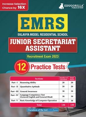 EMRS Junior Secretariat Assistant Recruitment Exam Book 2023 - Eklavya Model Residential School - 12 Practice Tests (1500+ Solved MCQ) with Free Acces