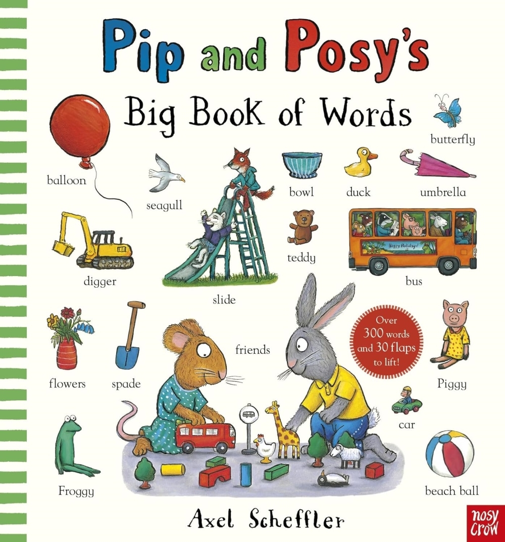 皮皮與波西第一本英文單字翻翻書(含300多個英文單字、故事音檔)Pip and Posy’s Big Book of Words