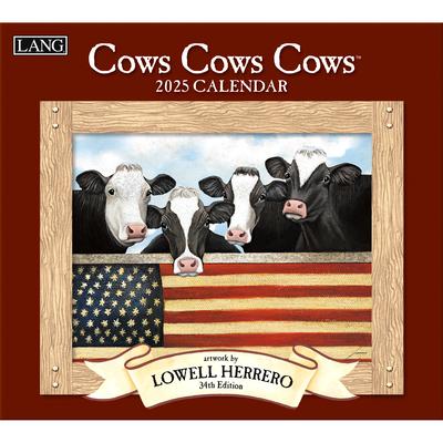 Cows Cows Cows 2025 Wall Calendar