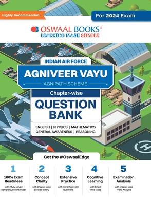 Oswaal Indian Air Force - Agniveer Vayu (Agnipath Scheme) Question Bank Chapterwise Topicwise for English Physics Mathematics Reasoning General Awaren