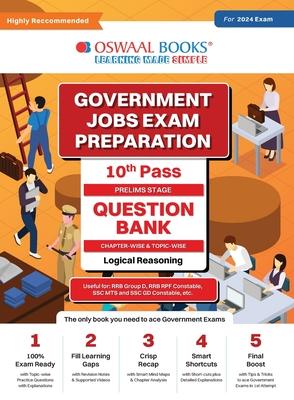 Oswaal Government Exams Question Bank 10th Pass Logical Reasoning for 2024 Exam