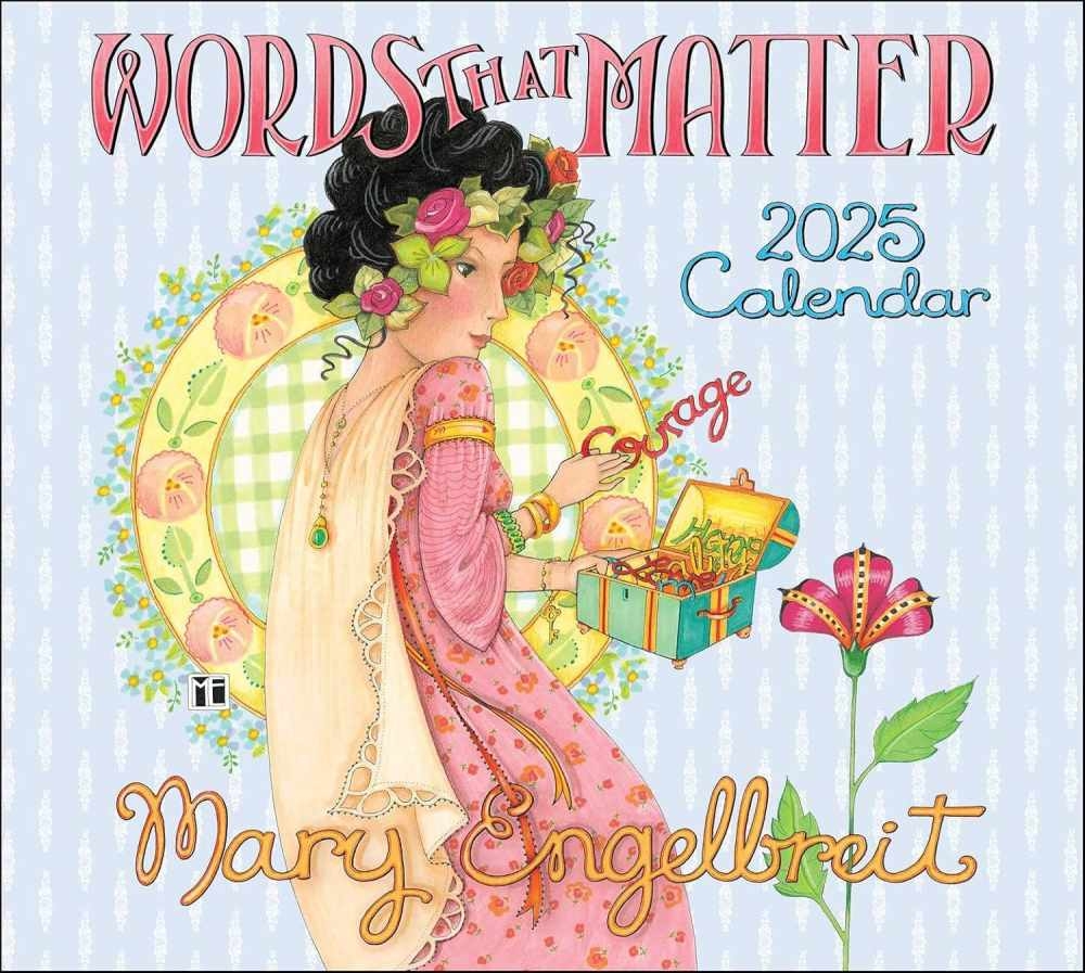 Mary Engelbreit’s Words That Matter 2025 Deluxe Wall Calendar