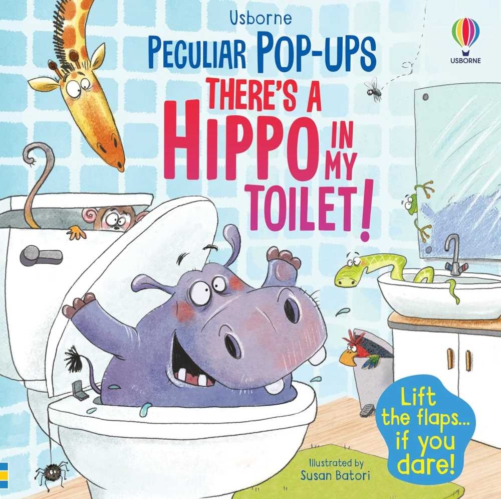 翻翻遊戲書There’s a Hippo in my Toilet! (附QR CODE故事音檔)