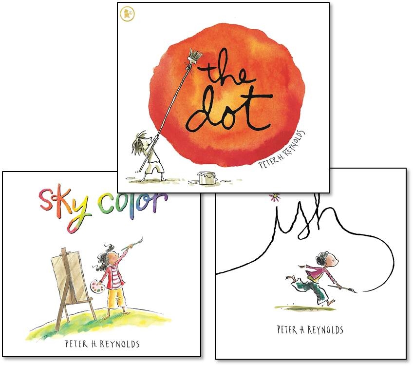 全球暢銷經典《點 The Dot》彼得.雷諾茲創意繪本三部曲 Peter Reynolds Picture Book Pack