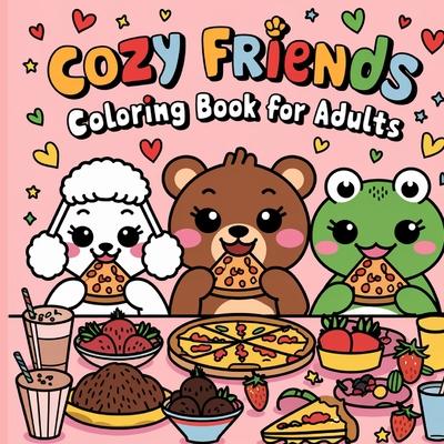 Cozy Friend Book for Kids: Bold and Easy Coloring Book for Kids, Large Print